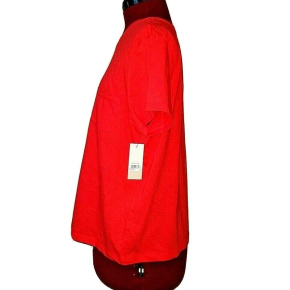 BP. Womens Pocket Tee Red Hibiscus Size XL NWOT - Picture 3 of 5